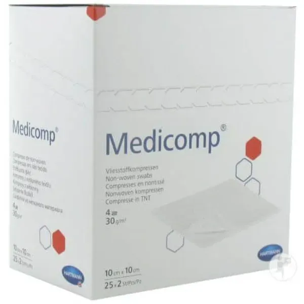 Gaaskompres Medicomp 10 x 10 cm