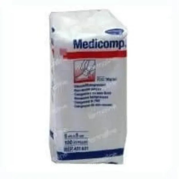Hartmann Medicomp gaaskompres 5 x 5 cm 4 laags