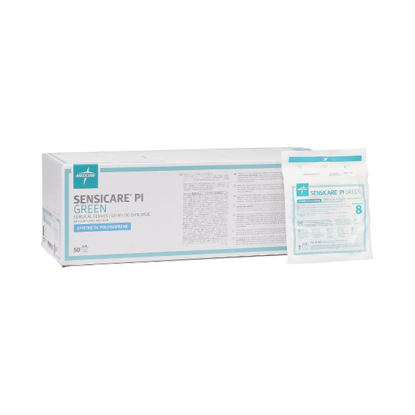 Medline SensiCare PI Green chirurgische handschoenen - 8