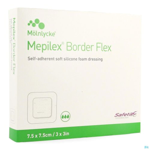 Mepilex Border Flex schuimverband 7,5 x 7,5 cm