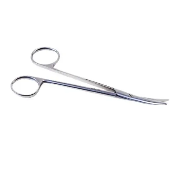 Metzenbaum prepareerschaar stomp / stomp 14 cm gebogen rvs Linkshandig