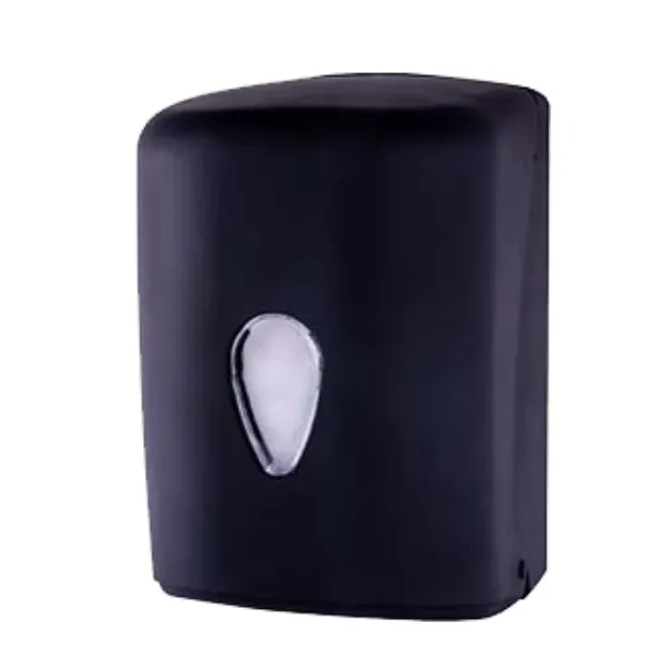 Mini handdoekrol dispenser 100 % recycled kunststof zwart vulling 321-321zk-325-325G