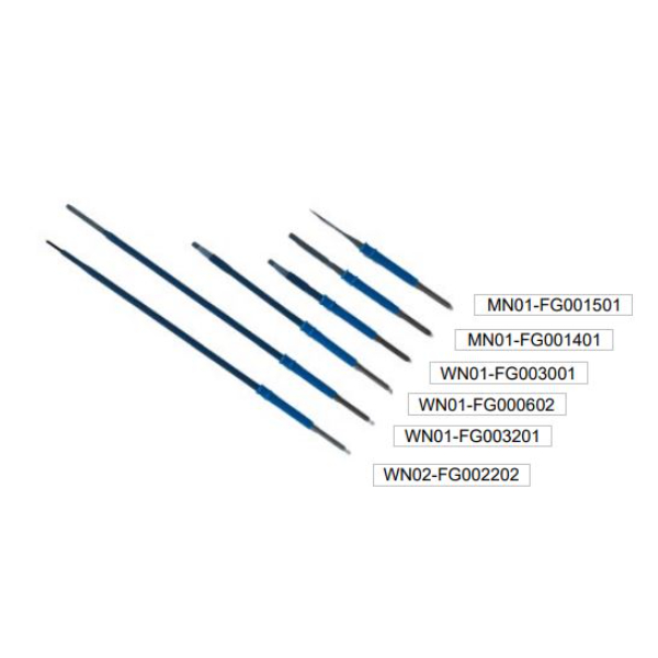 Naald-electrode 7cm PTFE