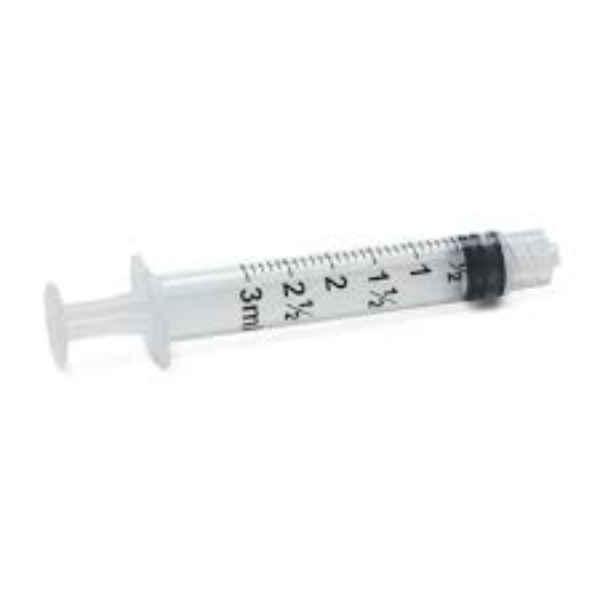 Nipro injectiespuit 3 delig 3 ml Luer Lock