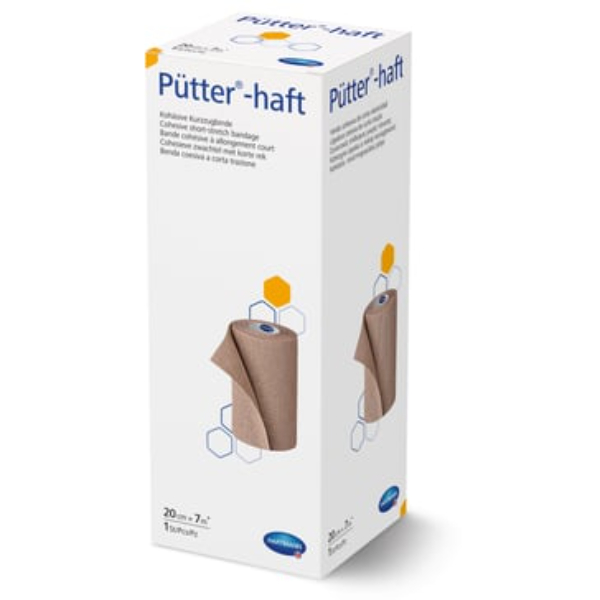 Pütter-Haftcohesieve zwachtel met korte rek 10 cm x 5 meter