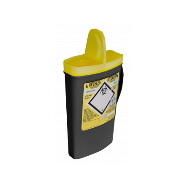 Sharpsafe naaldencontainer 450 ml grijs grote opening