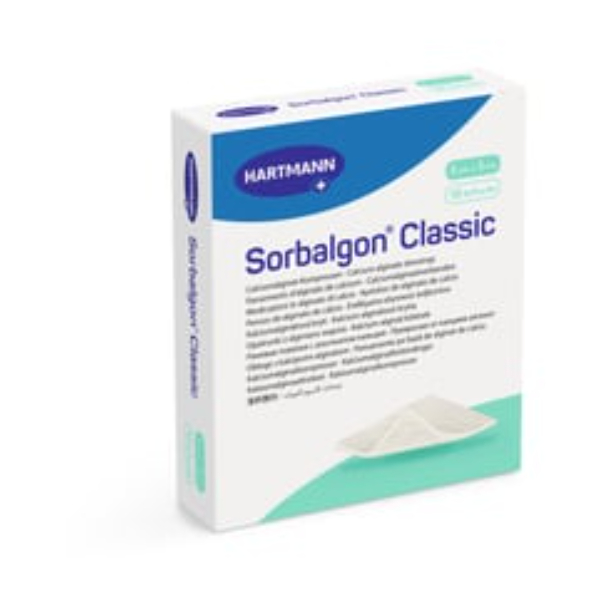 Sorbalgon Classic calciumalginaat verband 5 x 5 cm