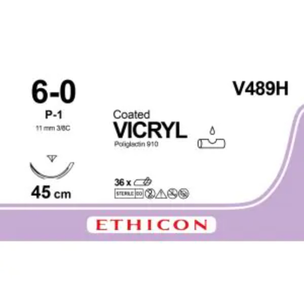 Vicryl 6-0 45 cm ongekleurd P-1 Prime