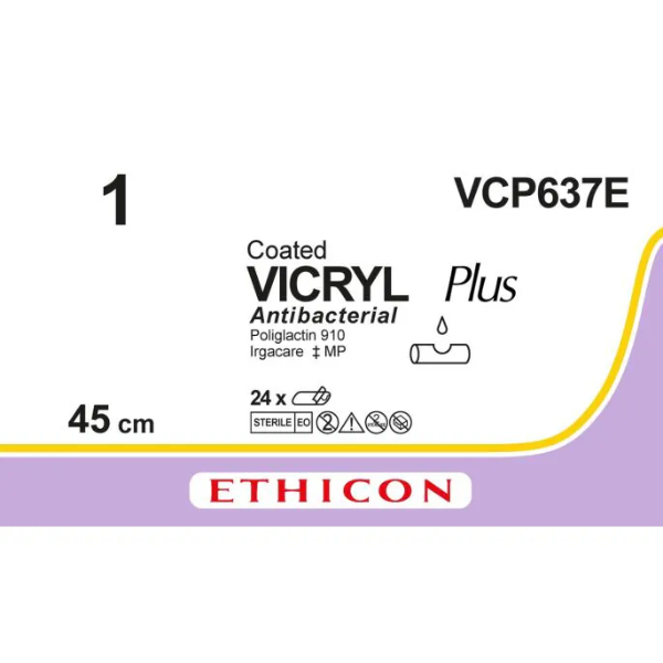 Vicryl hechtdraad 1 3 x 45 cm