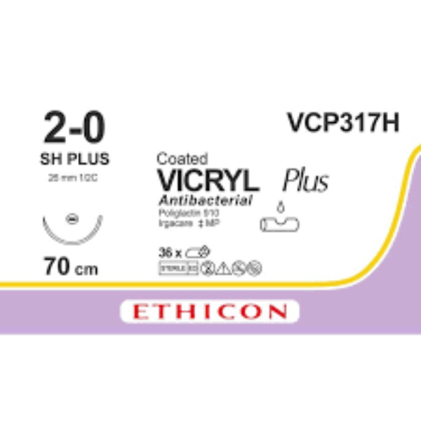 Vicryl hechtdraad 2-0 sh 70 cm