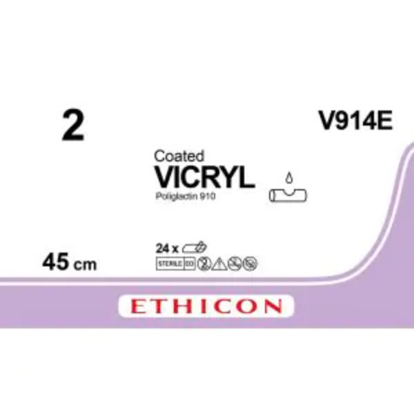 Vicryl Hechtdraad - 2 12x45cm ongekleurd