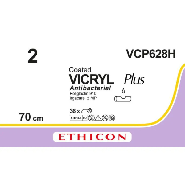 Vicryl hechtdraad 2 2 x 70 cm