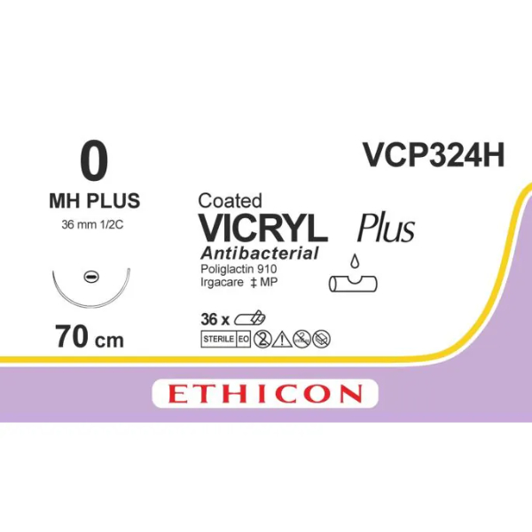 Vicryl hechtdraad Plus 0 70cm MH Plus