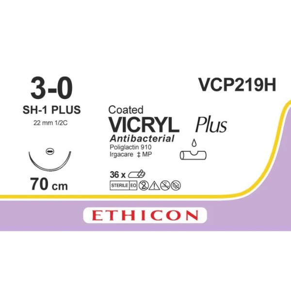 Vicryl hechtdraad Plus 3-0 70cm SH-1 Plus