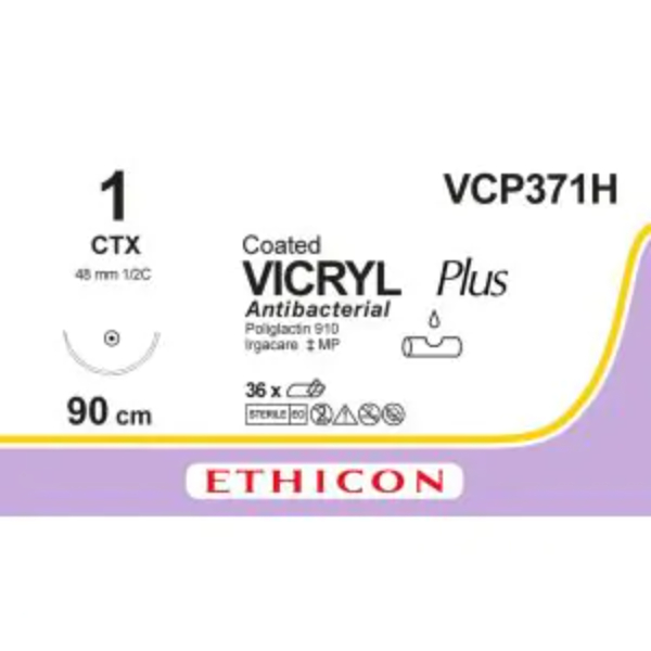 Vicryl Plus 2-0 70cm violet CP-1