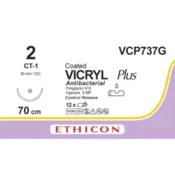 Vicryl Plus 2 4x70cm violet CT-1 C/R