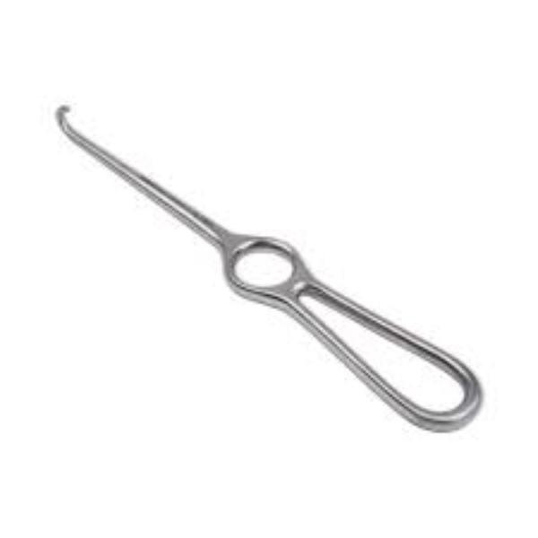 Volkmann wondhaak 1 - tands scherp 22 cm Rvs