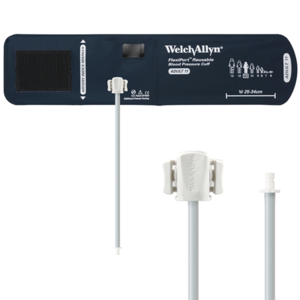 Welch Allyn FlexiPort manchet reusable met  slang volwassen klein met HP aansluiting