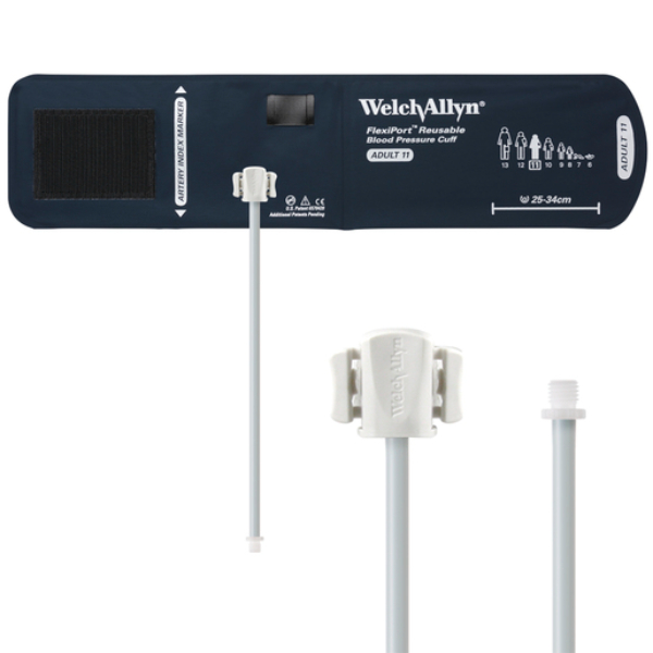 Welch Allyn FlexiPort manchet reusable met  slang volwassen klein met TPE aansluiting
